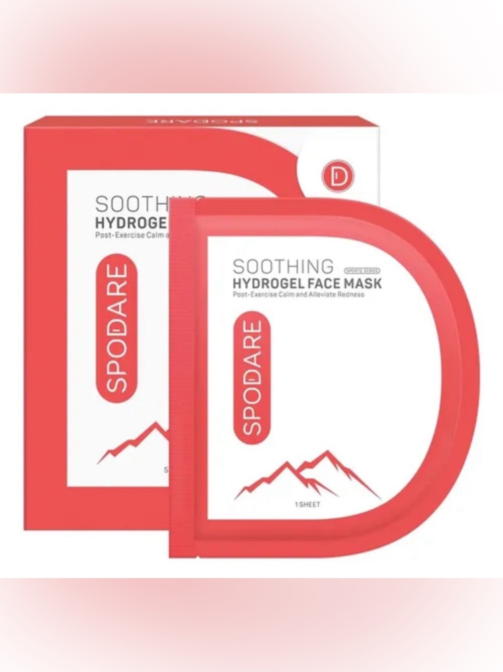 NWT SPODARE Soothing Hydrogel Face Masks 5 Pack EXP 2027